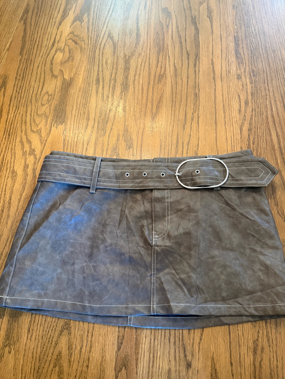 Urban Outfitters Brown Mini Skirt with Belt